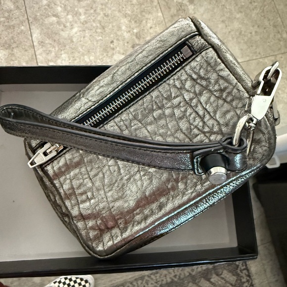 Alexander Wang Metallic Silver Wristlet - Picture 1 of 7